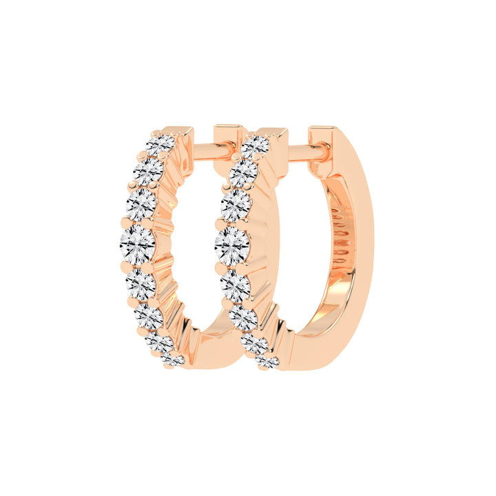 Scattered Sparkle Hoop Earrings