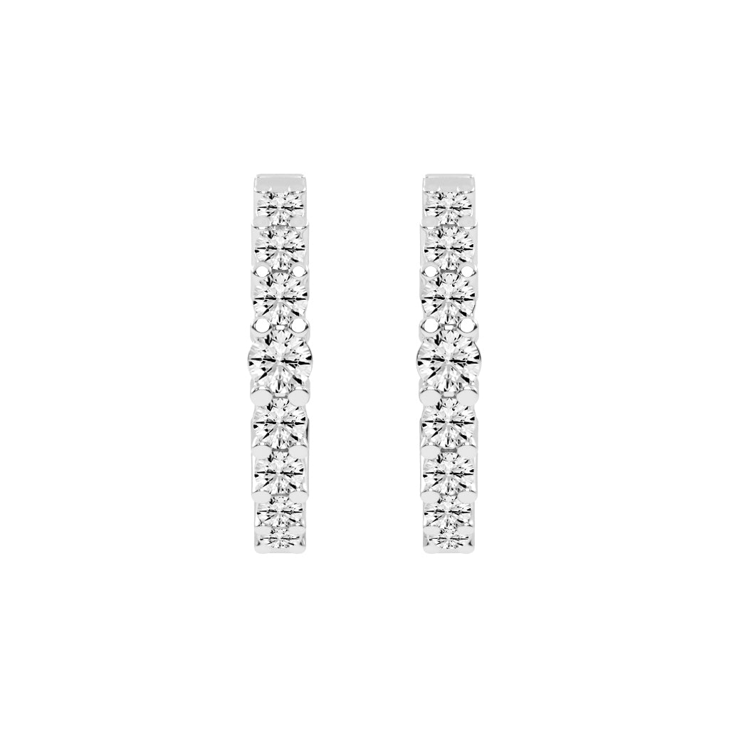 Scattered Sparkle Hoop Earrings