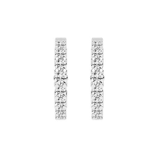 Scattered Sparkle Hoop Earrings
