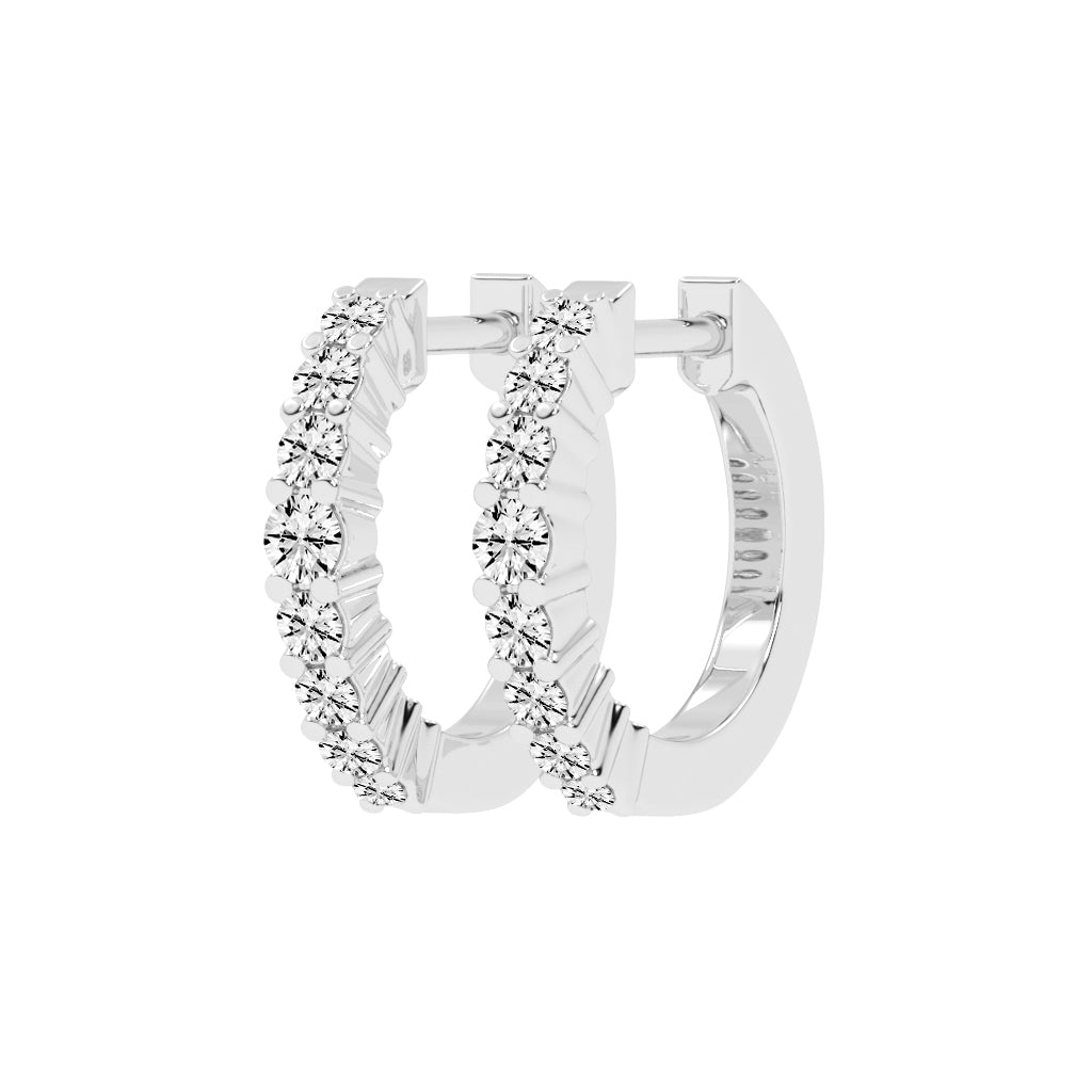 Scattered Sparkle Hoop Earrings