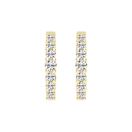 Scattered Sparkle Hoop Earrings