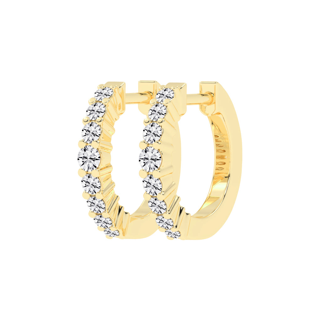 Scattered Sparkle Hoop Earrings