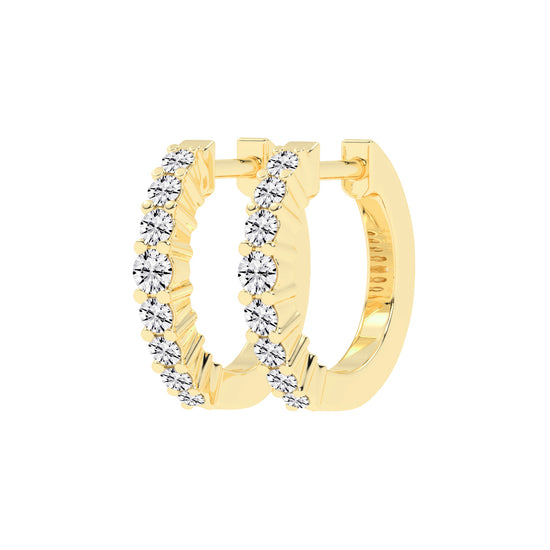 Scattered Sparkle Hoop Earrings