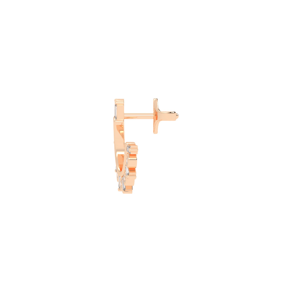 Radiant Arc Mixed-Cut Earrings