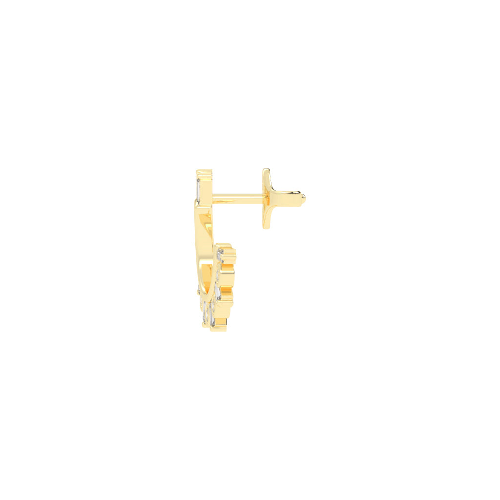 Radiant Arc Mixed-Cut Earrings