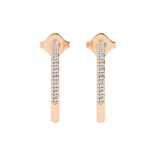 Radiant Embrace Diamond Micro-Pavé Hoops