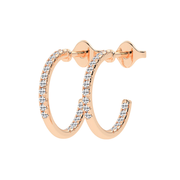 Radiant Embrace Diamond Micro-Pavé Hoops