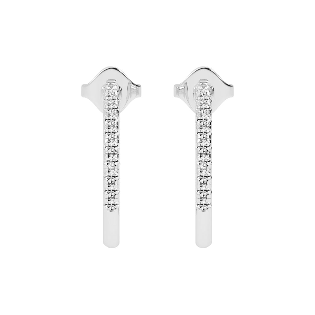 Radiant Embrace Diamond Micro-Pavé Hoops