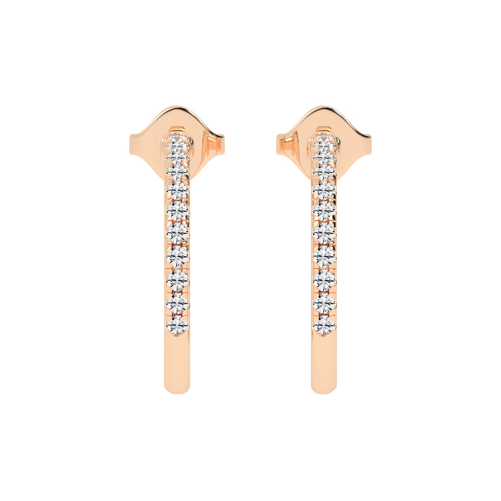 Radiant Embrace Diamond Micro-PavÃ© Hoops