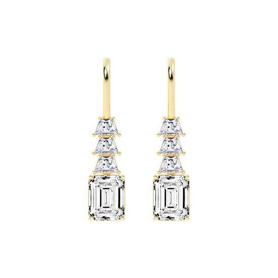 Regal Ascend Emerald Dangle Earrings