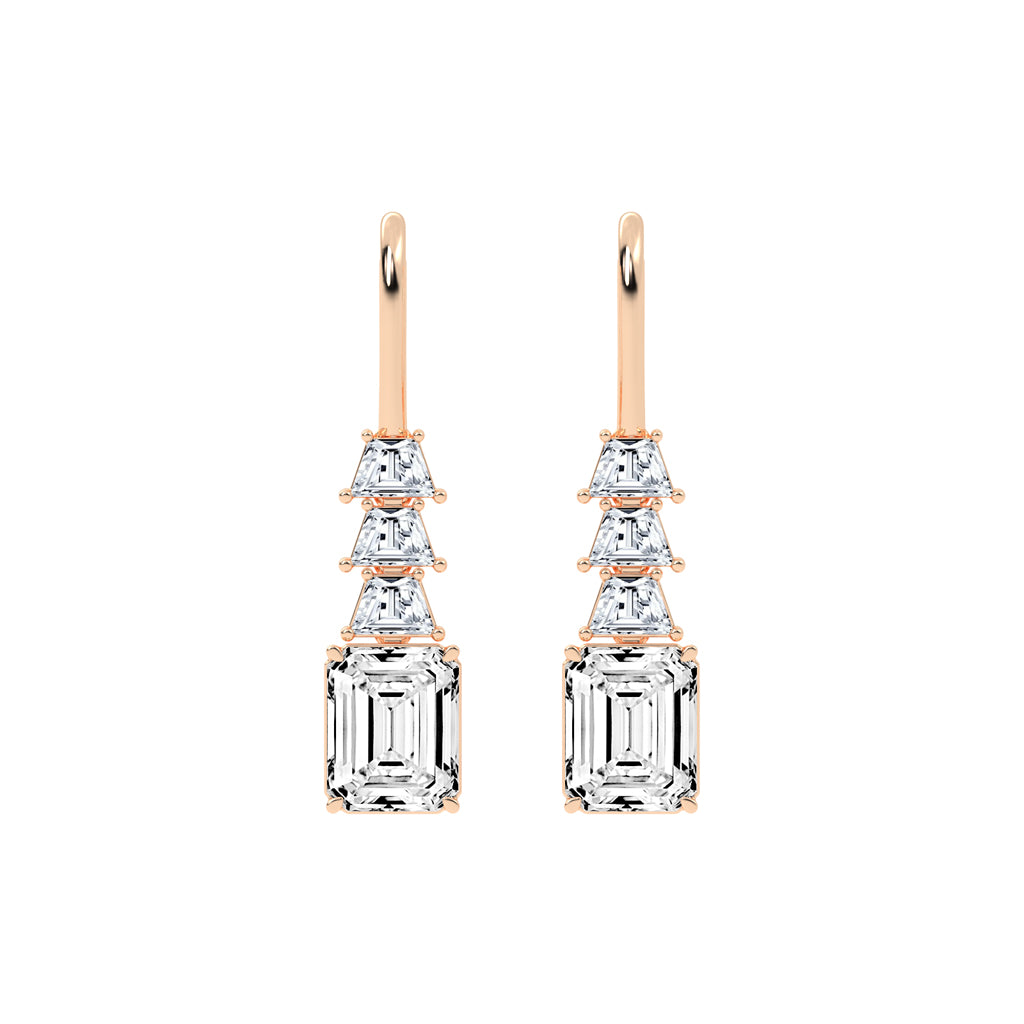Regal Ascend Emerald Dangle Earrings