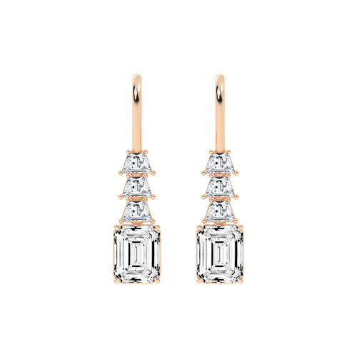 Regal Ascend Emerald Dangle Earrings