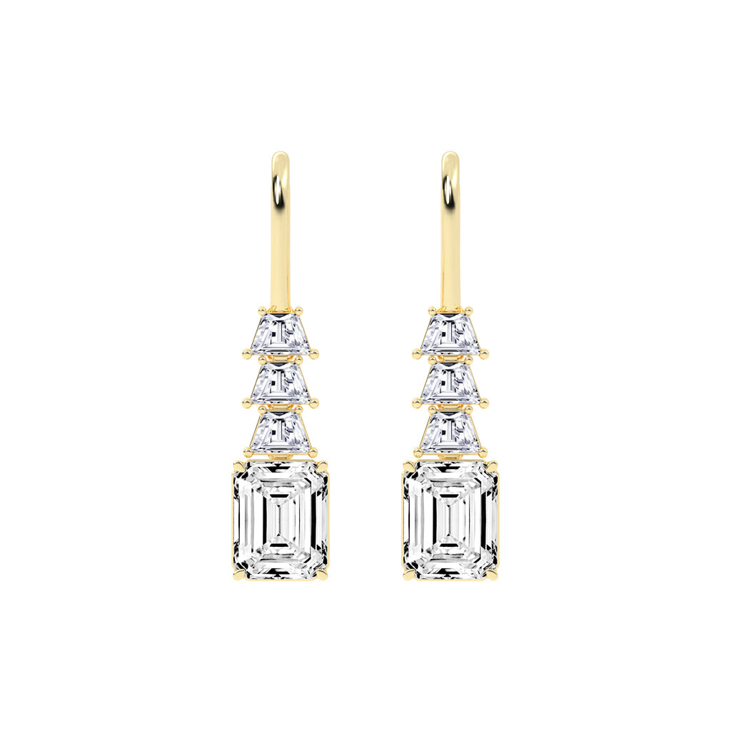 Regal Ascend Emerald Dangle Earrings