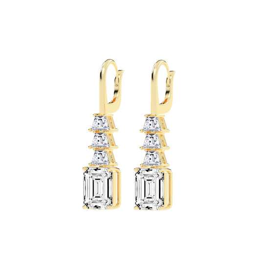 Regal Ascend Emerald Dangle Earrings