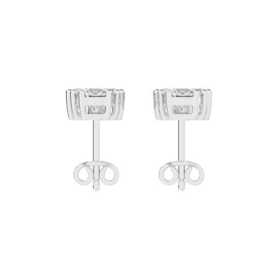 Trinity Glow Diamond Dangle Earrings