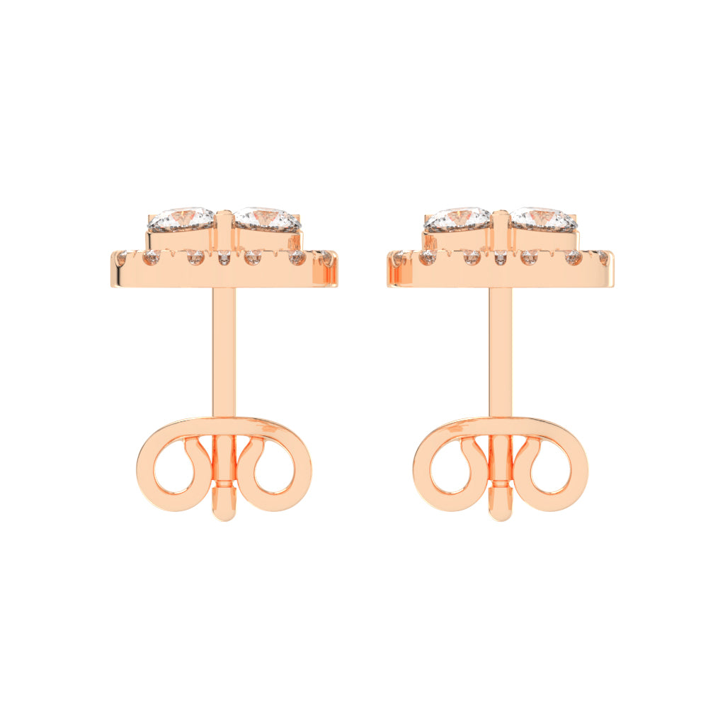 Lustre Bloom Cluster Stud Earrings