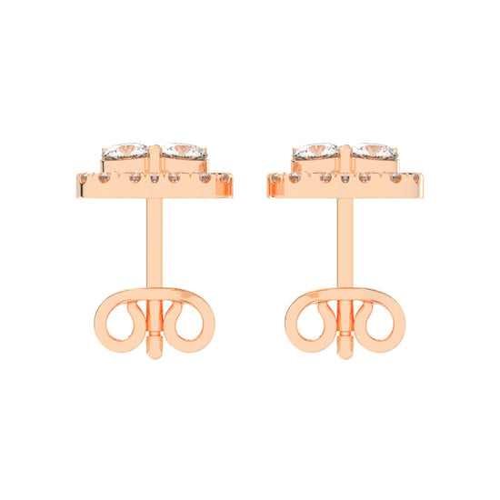 Lustre Bloom Cluster Stud Earrings