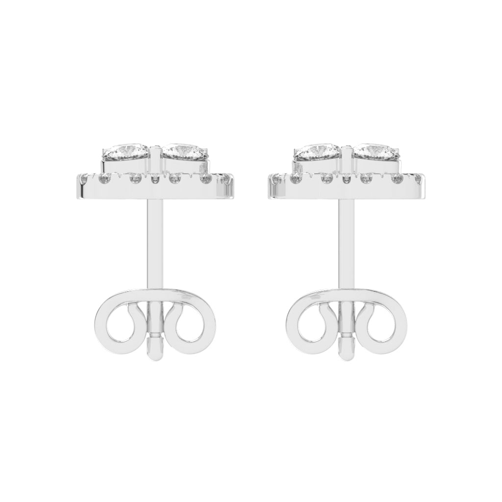 Lustre Bloom Cluster Stud Earrings
