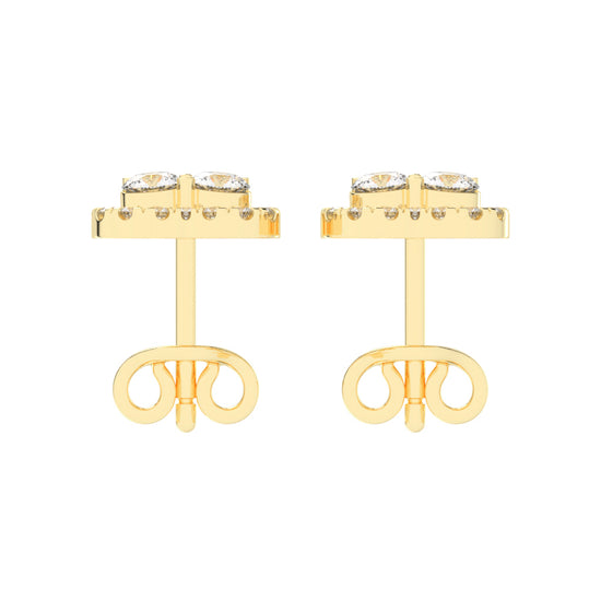 Lustre Bloom Cluster Stud Earrings
