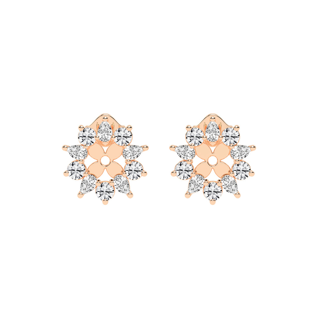 Blossom Radiance Diamond Stud Earrings