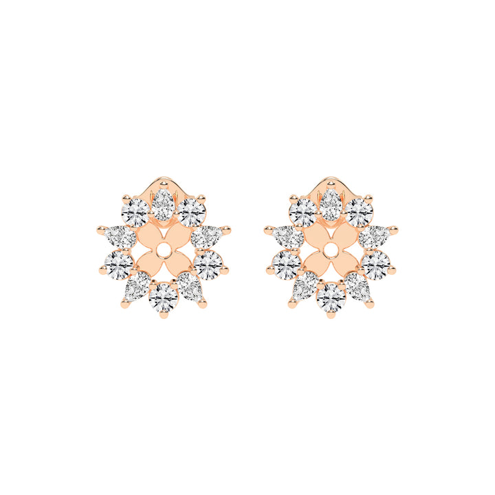 Blossom Radiance Diamond Stud Earrings