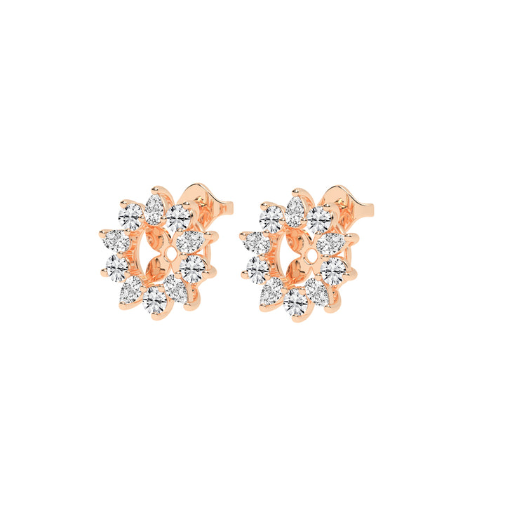 Blossom Radiance Diamond Stud Earrings