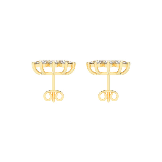 Blossom Radiance Diamond Stud Earrings