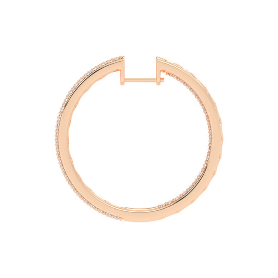 Solid Beam Diamond Bar Earrings