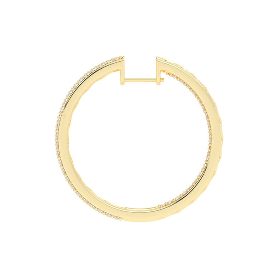 Solid Beam Diamond Bar Earrings