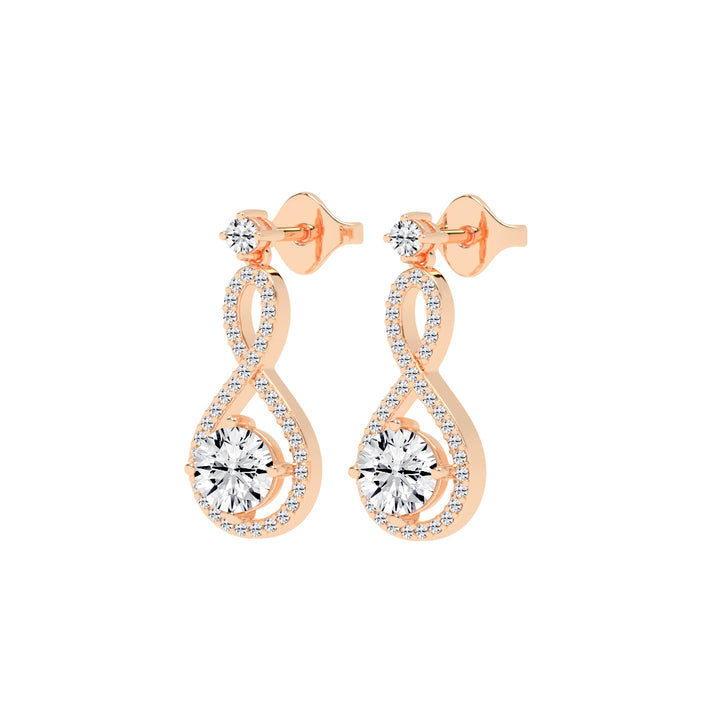 Infinity Spark Diamond Dangles Earrings