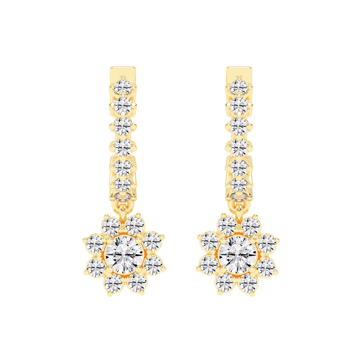 Blossom Radiant Diamond  Earrings