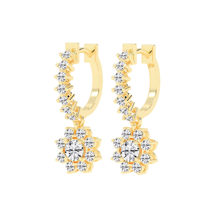 Blossom Radiant Diamond  Earrings