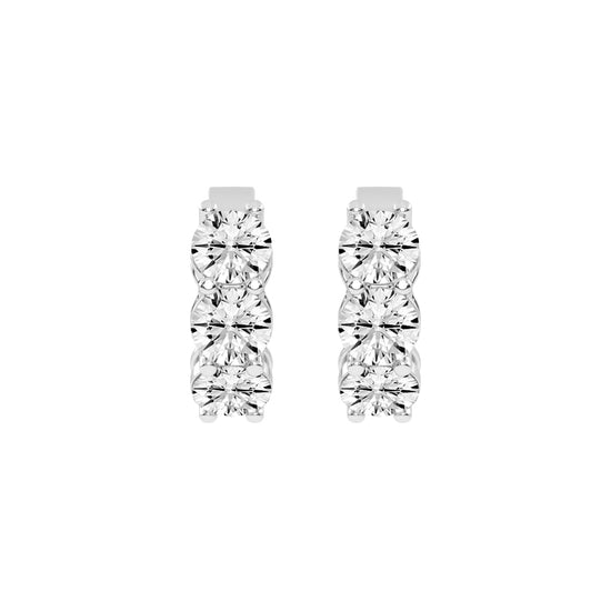 Trio Gleam Diamond Stud Earrings