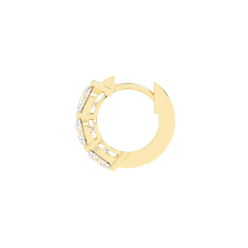 Trio Gleam Diamond Stud Earrings