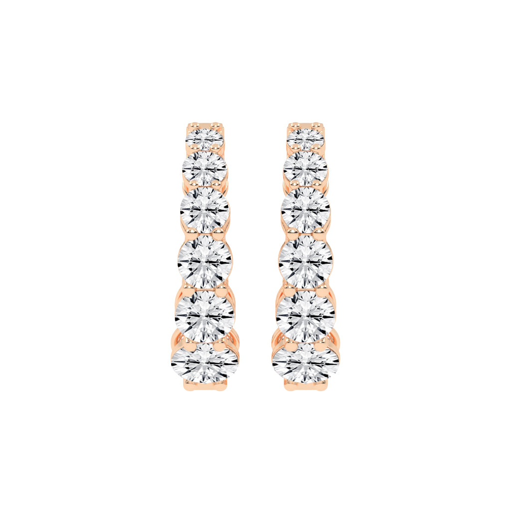 Pure Brilliance Diamond Hoop Earrings