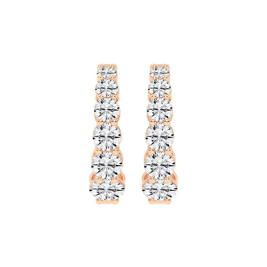 Pure Brilliance Diamond Hoop Earrings