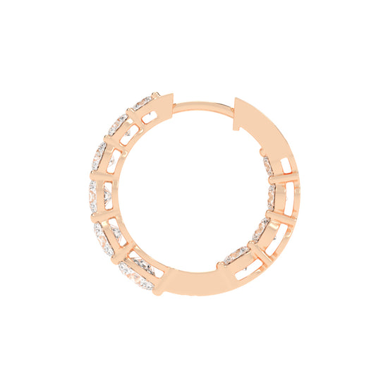 Pure Brilliance Diamond Hoop Earrings