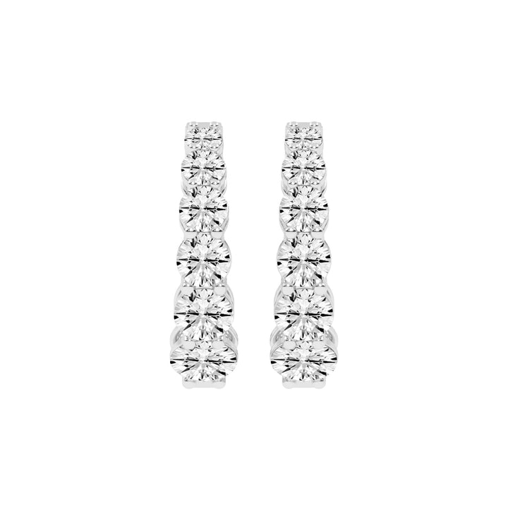 Pure Brilliance Diamond Hoop Earrings