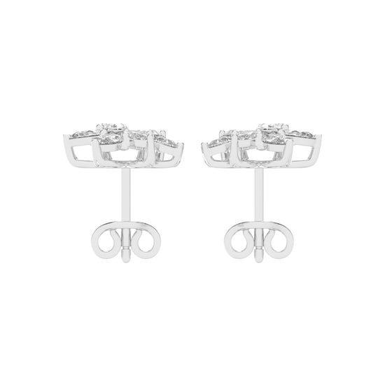 Marquise Bloom Diamond Stud Earrings