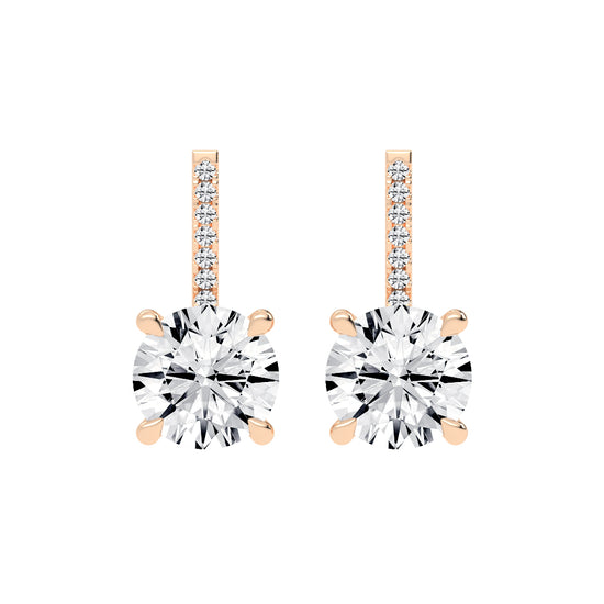 Haloed Brilliance Diamond Earrings