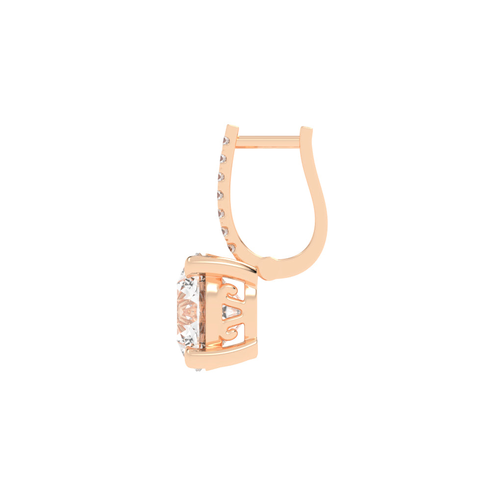 Haloed Brilliance Diamond Earrings
