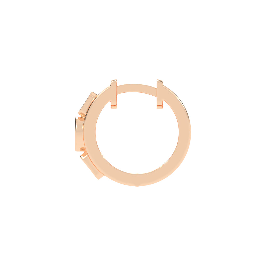 Mixed-Cut Diamond Essence Bar Earrings
