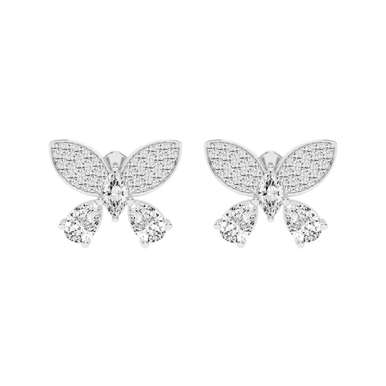 Enchanted Flutter Diamond Stud Earrings