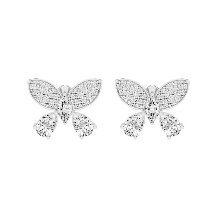 Enchanted Flutter Diamond Stud Earrings