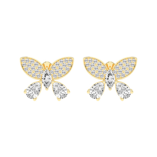 Enchanted Flutter Diamond Stud Earrings
