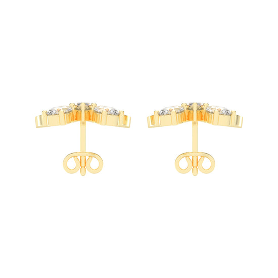 Enchanted Flutter Diamond Stud Earrings
