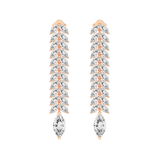 Cascading Marquise Shimmer Earrings