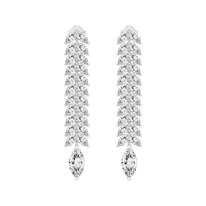 Cascading Marquise Shimmer Earrings
