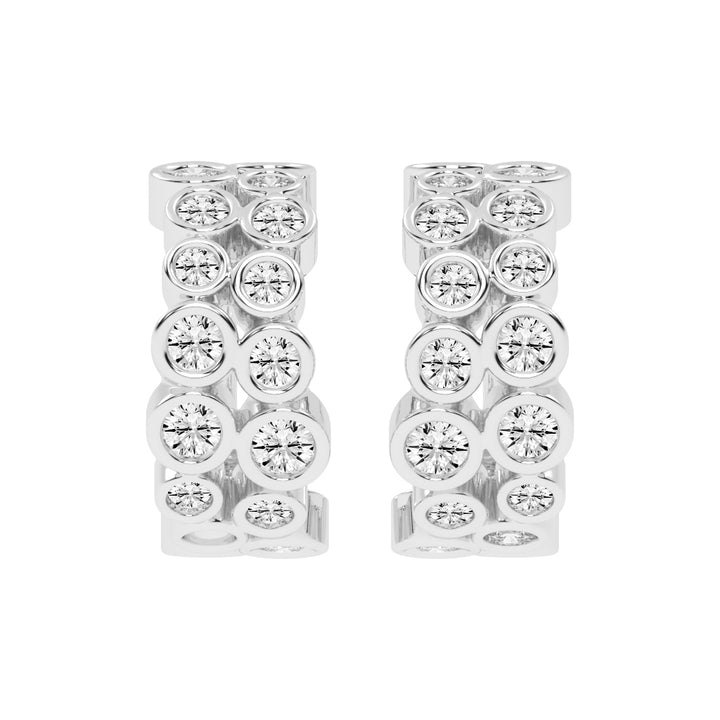 Bubble Brilliance Hoop Earrings