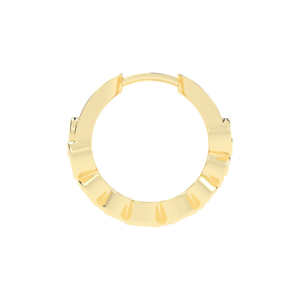 Bubble Brilliance Hoop Earrings